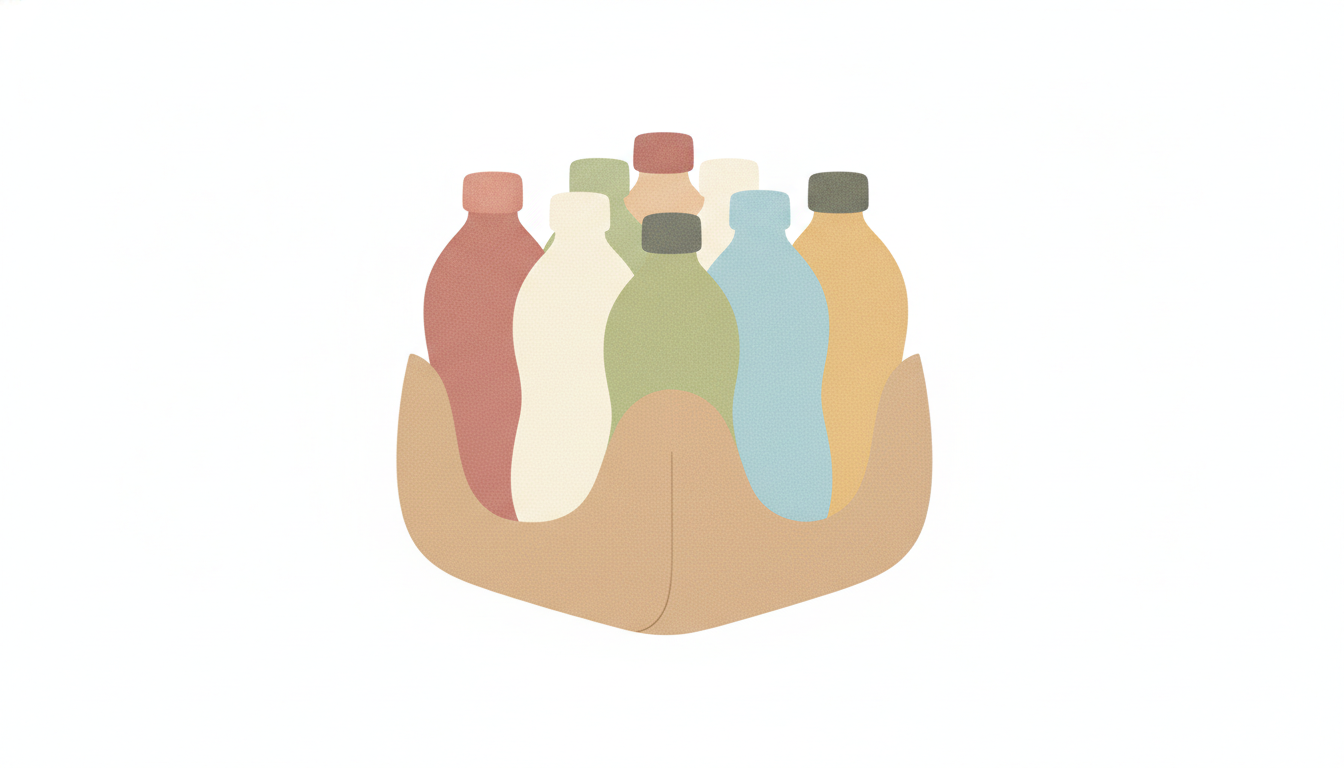 飲料まとめ買い(節約)のイメージイラスト